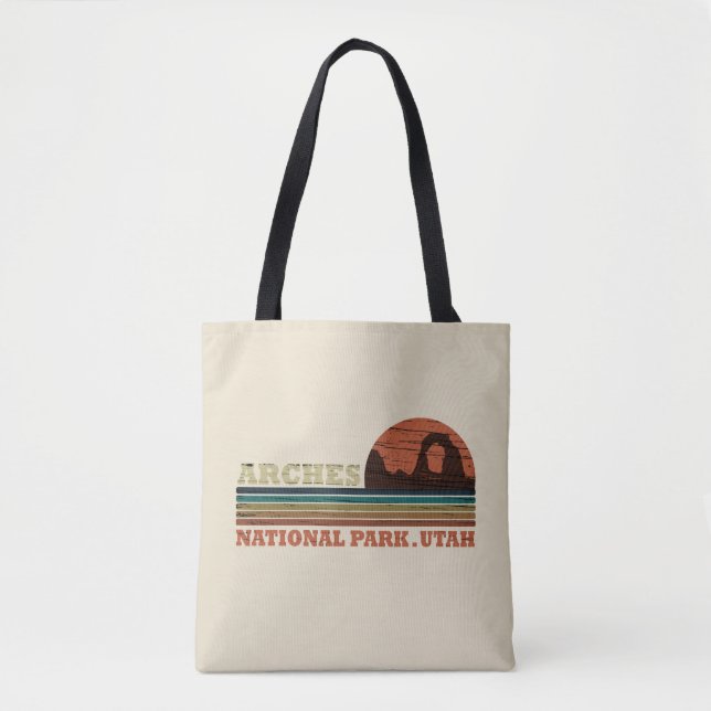 Vintage Arches nationalpark Moab Utah Tygkasse (Framsida)