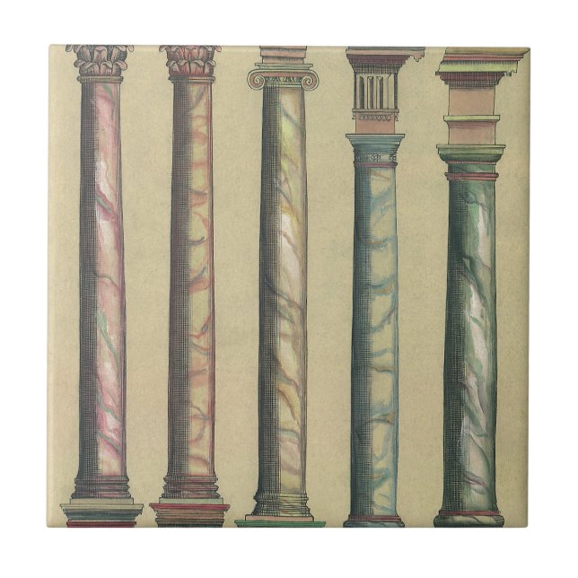 Vintage Architecture, 5 Architectural Orders Kakelplatta (Framsidan)