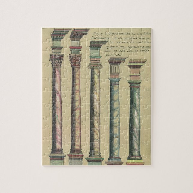 Vintage Architecture, 5 Architectural Orders Pussel (Vertikal)