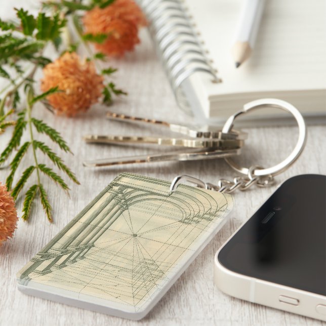 Vintage Architecture, Arches Columns Perspective (Högra Framsidan)