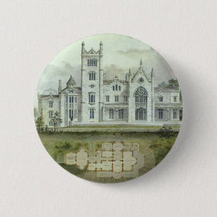 Vintage Architecture, Fransk Chateau Golv Plans Knapp