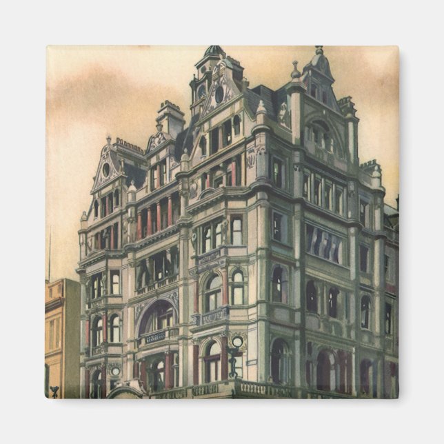 Vintage Architecture Queens Hotel Leicester Square Magnet (Framsidan)