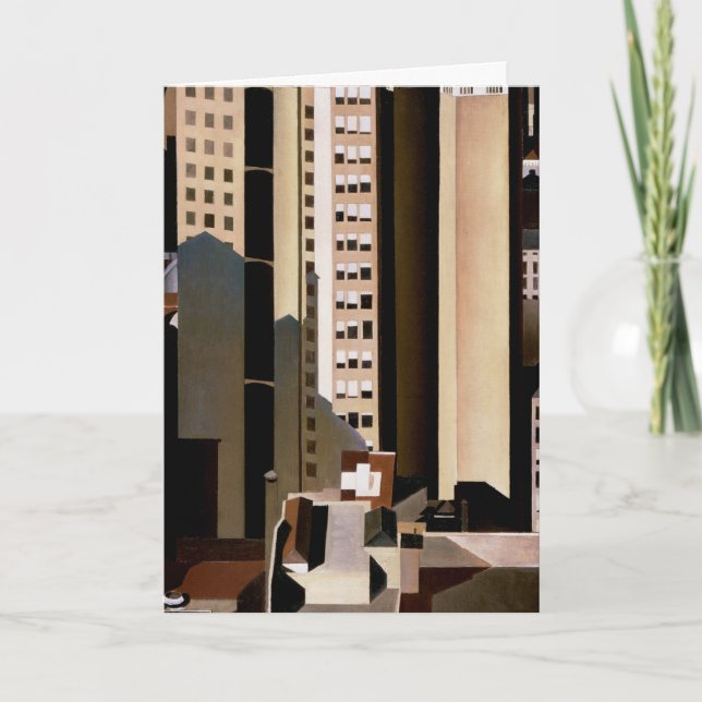 Vintage Architecture, Skyscrapers by Sheeler, 1922 Kort (Framsida)