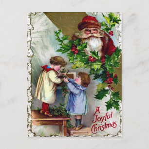 Vintage Arg jultomte Vykort