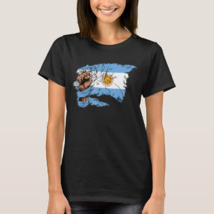 Vintage Argentina Argentinas Flagga Pride Argentin T Shirt
