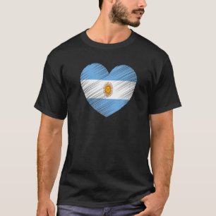 Vintage Argentina Argentinas stöd för Pride Flagga T Shirt