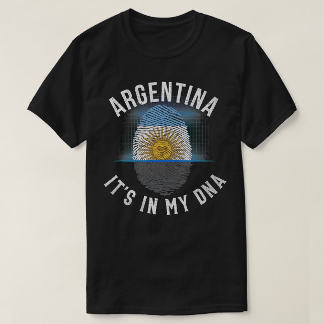Vintage Argentina Flagga. T Shirt (Design framsida)