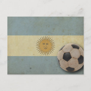 Vintage Argentina Flagga Vykort