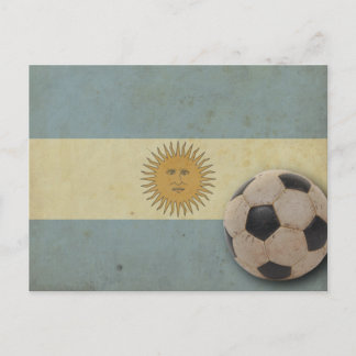Vintage Argentina Flagga Vykort