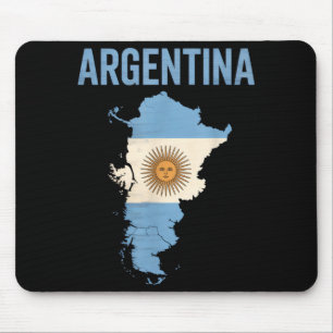 Vintage argentina karta landsflagga semester glädj musmatta