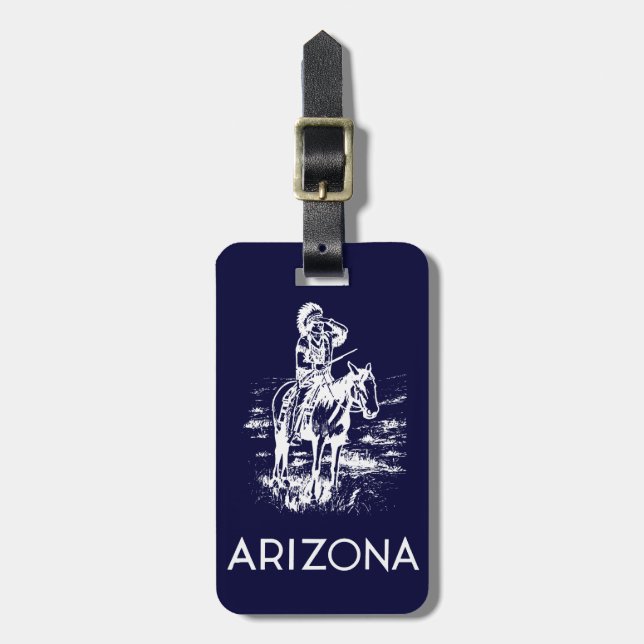 Vintage Arizona Bagagebricka (Vertikal Framsida)