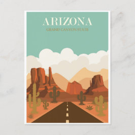 Vintage Arizona Grand Canyon Travel Vykort