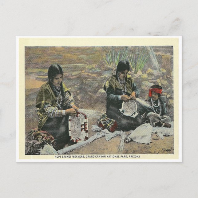 Vintage Arizona Hopi Vykort (Framsida)