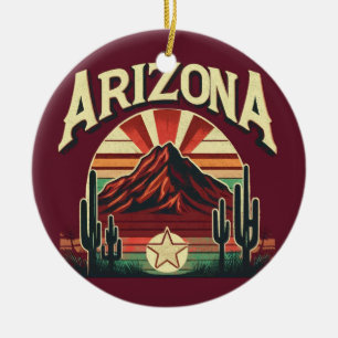Vintage Arizona Julgransprydnad Keramik