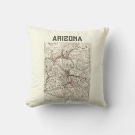 Vintage Arizona Karta Pillow Kudde