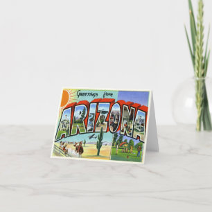 Vintage Arizona-kort Kort