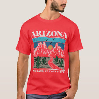 Vintage Arizona Retro Arizona State Present Minnes T Shirt