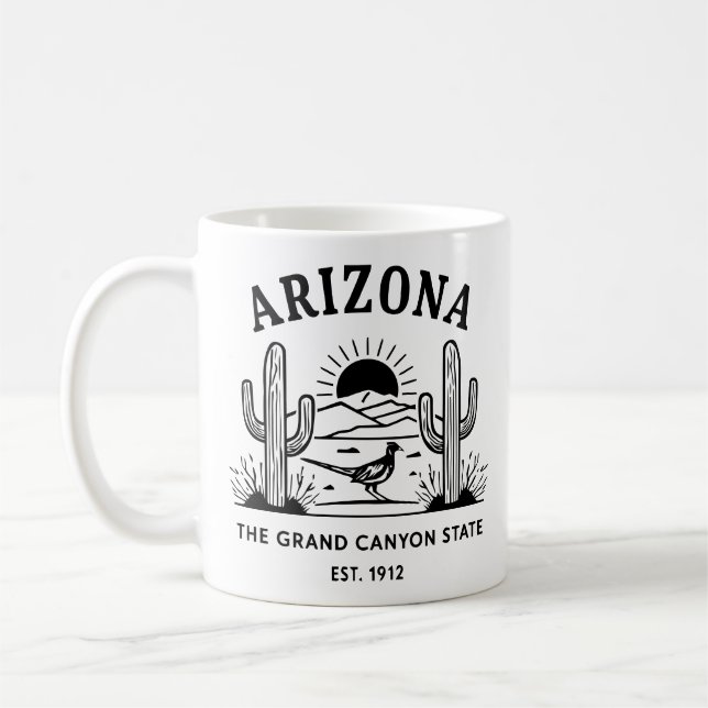 Vintage Arizona Travel Kaffemugg (Vänster)