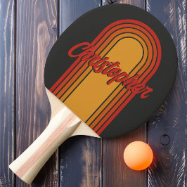 Vintage Ark Midnattsolnedgång med namn Pingisracket