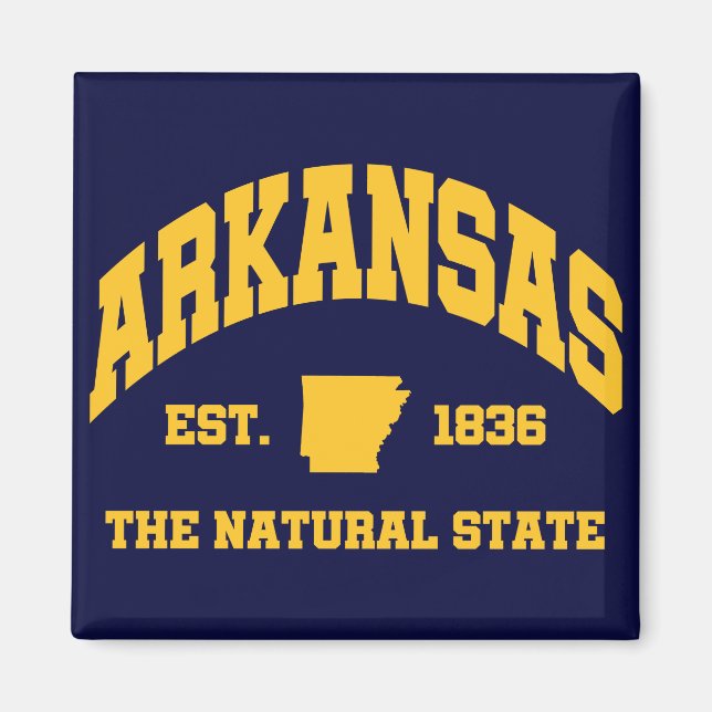Vintage Arkansas Magnet (Framsidan)