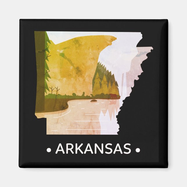 Vintage Arkansas State Magnet (Framsidan)
