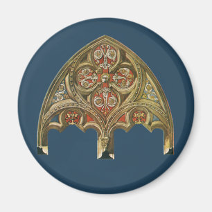 Vintage arkitektoniskt element, dekorativa valv magnet