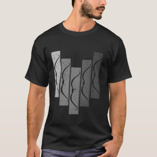 Vintage-arkitektur med bow-belönta klassiska bågar t shirt