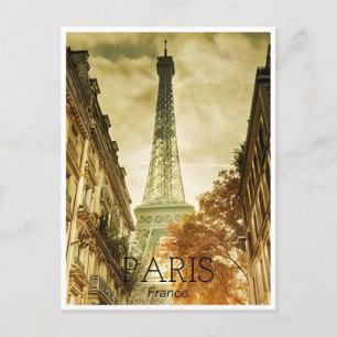 Vintage Arkitekturarkitekturen Paris eiffel torn f Vykort