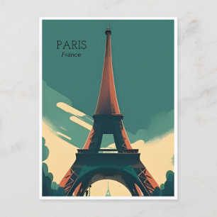 Vintage Arkitekturarkitekturen Paris eiffel torn f Vykort