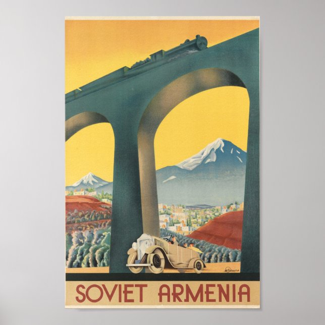 Vintage Armenia Travel Poster (Framsidan)