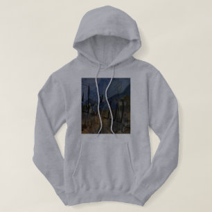 Vintage arméns Tank och Logotyp, Manar Grått Hoodi Hoodie