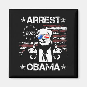 Vintage Arrest Obama 2025 Tröjor För Män Kvinnor T Magnet