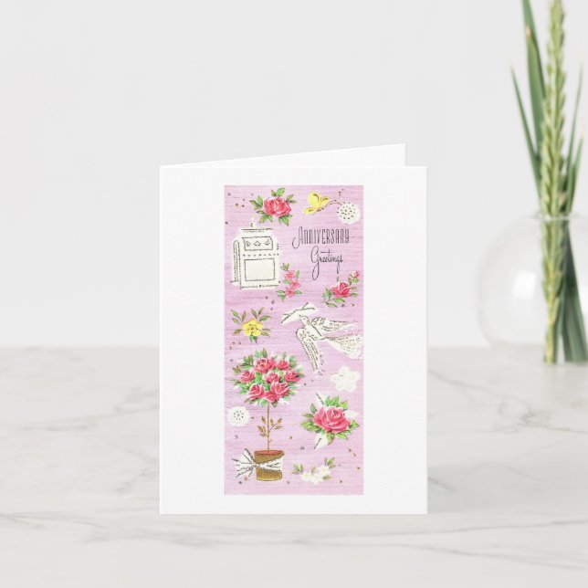 Vintage-årskort Kort (Framsida)