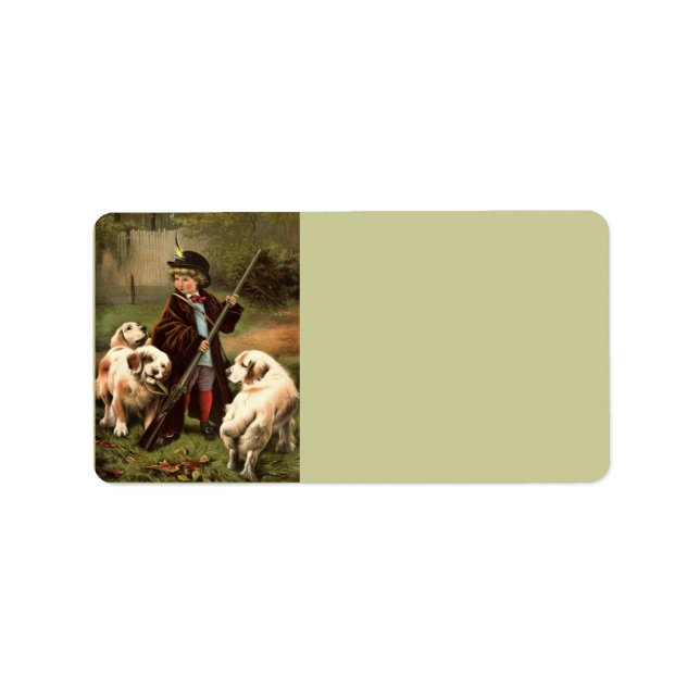 Vintage Art-adressetikett Adressetikett (Framsidan)