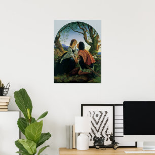 Vintage Art, Älskare vid Dusk, Herr Joseph Noel Pa Poster