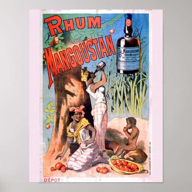 Vintage Art-annonsering Poster - Rum (Framsidan)