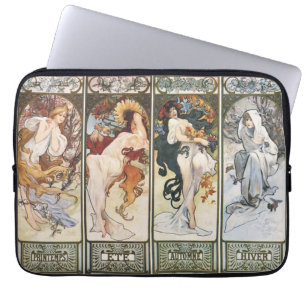Vintage Art av Alphonse Mucha Laptop sleeve