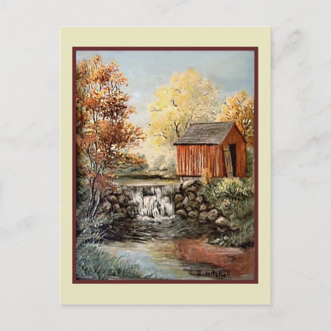 Vintage Art - B. Mitchell Vykort (Framsida)