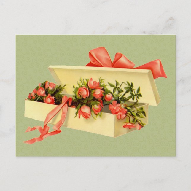 Vintage Art Box för Ro vykort (Framsida)