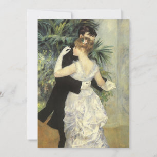 Vintage Art Bröllop, City Dance by Renoir Inbjudningar
