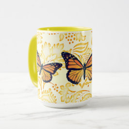 Vintage Art Butterfly Mugg Kopp