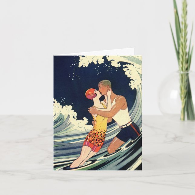 Vintage Art Deco, Älskare Kiss Tack (Framsida)