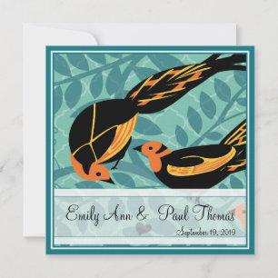 Vintage Art Deco Bird Spara datum Datumet