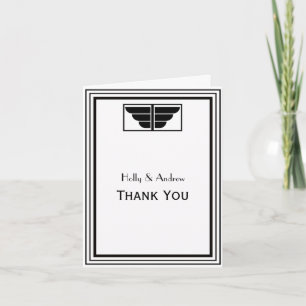 Vintage Art Deco Black White Ram #2 V Tack