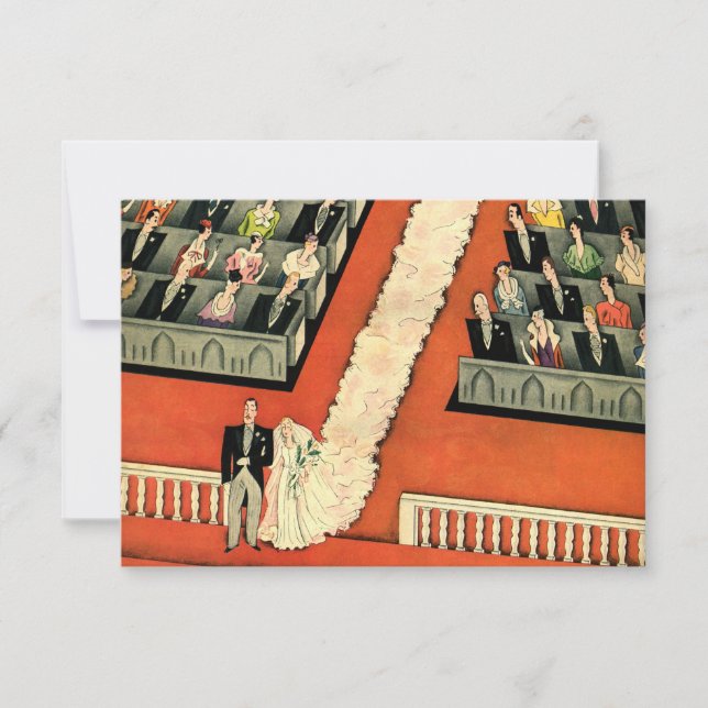 Vintage Art Deco Bröllop, Bride and Groom OSA (Framsida)