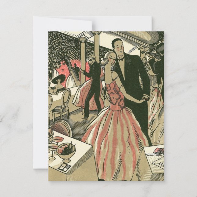 Vintage Art Deco Bröllop, Newlyweds First Dance (Framsida)