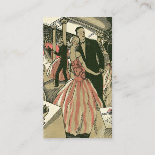 Vintage Art Deco Bröllop, Nygifta Första Dans Tilläggskort