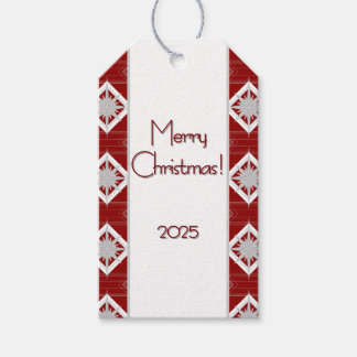 Vintage Art Deco Christmas Star Presentetikett