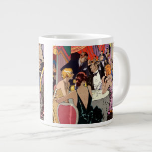 Vintage Art Deco Cocktail Party i Nightklubb Jumbo Mugg