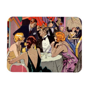 Vintage Art Deco Cocktail Party i Nightklubb Magnet